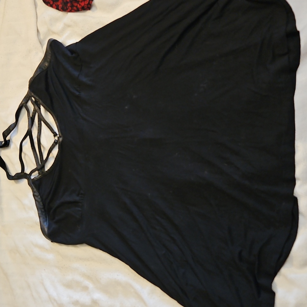 Killstar Gothic Black Harness Your Power Short Sundress/ Long Top 4XL
